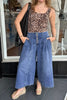 High-Waisted Wide Leg Button-Fly Jeans