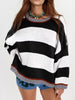 Color Block Round Neck Sweater test