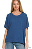 Zenana Oversized Slub Hacci Top test