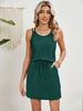 Eyelet Scoop Neck Sleeveless Dress test