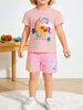 Children's Unicorn Graphic Tee and Shorts Set test
