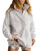 Half Snap Dropped Shoulder Sweatshirt test