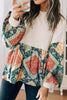 Printed Round Neck Long Sleeve Blouse test