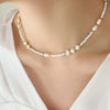 Titanium Steel Glass Bead Pearl Necklace test