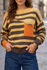 Stripe Striped Drop Shoulder Colorblock Pullover Sweater test