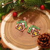 Christmas Gingerbread House Dangle Earrings test