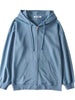 Casual Loose Zip-Up Hoodie test