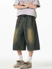 Men's Plus Size Pocketed Denim Shorts test