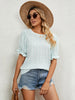 Printed Puff Sleeve Casual Blouse test