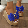 Bow Open Toe Platform Sandals test