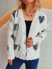 Heart Button Up Long Sleeve Cardigan test