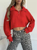 Half Zip Dropped Shoulder Sweater test