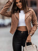 Asymmetrical Zipper Long Sleeve Jacket test