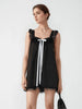 Lace Detail Bow Sleeveless Mini Cami Dress test