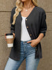 V-Neck Button-Down Cardigan test