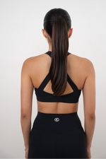 I Am Glowing Black Quick Dry Butter Bra