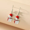 Christmas Snowman Drop Earrings test