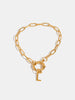 18K Gold-Plated Stainless Steel Letter L Bracelet test