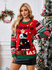 Christmas Element Round Neck Long Sleeve Sweater test