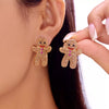 Alloy Gingerbread Man Stud Earrings test