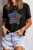 Star Round Neck Short Sleeve T-Shirt test