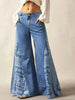 Floral Print Wide-Leg Flare Jeans test