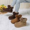 Round Toe Fuzzy Boots test