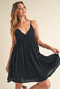 Aemi + Co Ruched Plunge Mini Cami Dress test
