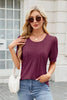 Round Neck Short Sleeve T-Shirt test
