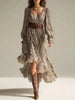 Plaid High-Low Long Sleeve Dress test