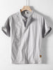 Men's Plus Size Short Sleeve Button Detail Blouse test