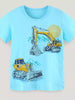 Children‘s Excavator Print Short Sleeve T-Shirt test