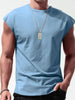 Men's Full Size Round Neck Cap Sleeve Tank Plus Size test