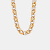 Zircon Titanium Steel Chunky Chain Necklace test