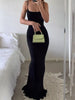 Full Size Solid Color Spaghetti Strap Maxi Dress Plus Size test