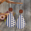 Printed PU Leather Dangle Earrings test