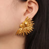 Titanium Steel Gold-Plated Earrings test