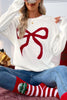 Bow Round Neck Drop Shoulder Sweater test