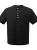 Men's Half Button Short Sleeve Henley T-Shirt test