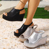 Peep Toe Wedge Sandals test