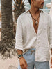 Men's Plus Size Button Up Long Sleeve Shirt test