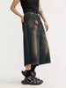 Men's Washed Wide Leg Demin Shorts test