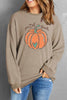 Pumpkin Graphic Round Neck Long Sleeve Sweatshirt test