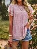 Printed Ruffle Sleeve Babydoll Blouse test