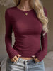 Slim-Fit Long Sleeve Crew Neck T-Shirt test