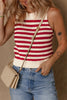 Stripe Textured Knit Ribbed Hem Sweater Tank test