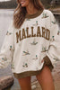 MALLARD Duck Print Sweatshirt with Contrast Trim test