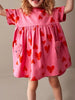 Children's Heart Print Pocket Detail Casual Dress test