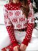 Snowflake Pattern Long Sleeve Sweater test
