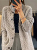 Textured Knit Button-Down Cardigan test